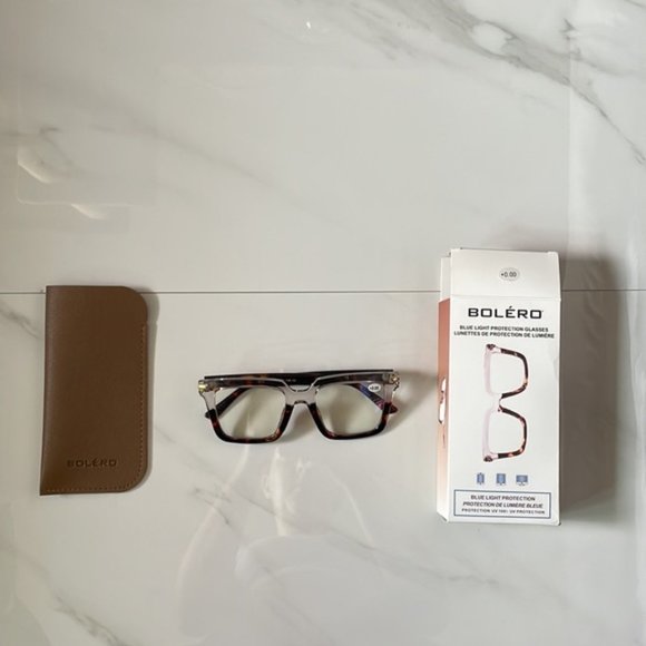 NWT Bolero Blue Light Protection Glasses Clear/Tortoise - Picture 6 of 11
